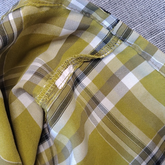 Kavu Shirt Mens Green Plaid Short Sleeve Button Down Hiking Casual Size XL - Picture 5 of 11